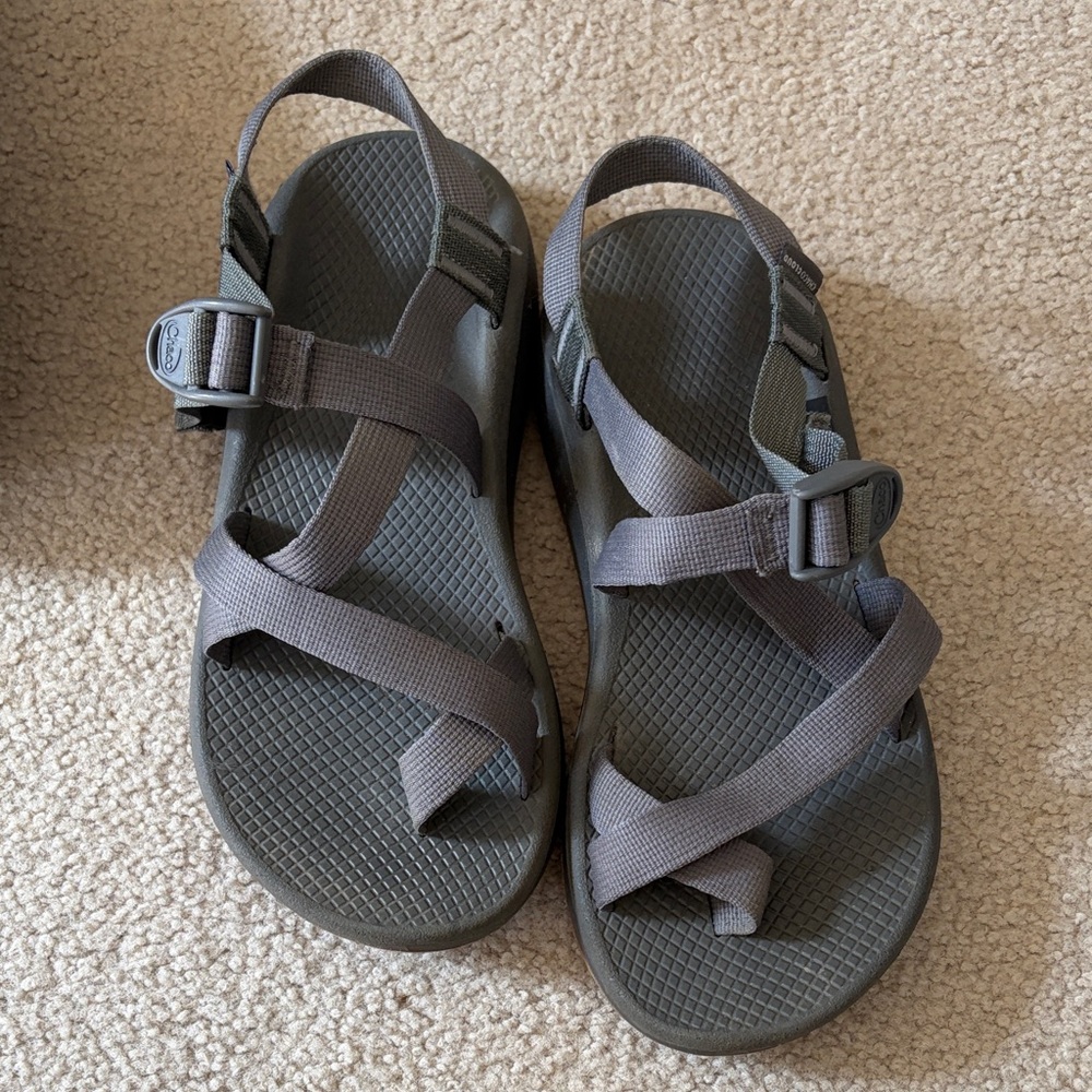Chaco Gray Strappy Outdoor Sandals